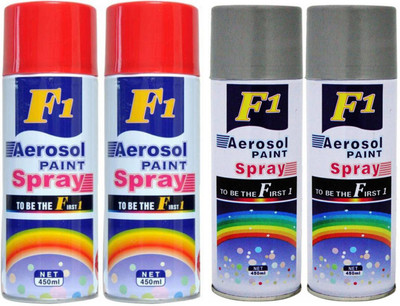 

F1 multicolor Spray Paint 450 ml(Pack of 4)