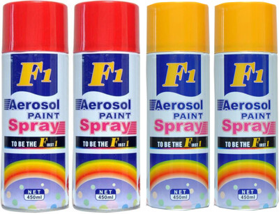 

F1 multicolor Spray Paint 450 ml(Pack of 4)