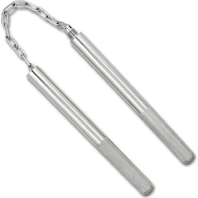 

GLS Steel Nunchaku Gymnastic Stick Gymnastic Stick - 18 inch(Silver)