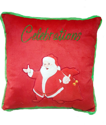 

Grab A Deal Christmas Celebrations Santa Cushion Stuffed Soft Toy - 12 inch(Red)