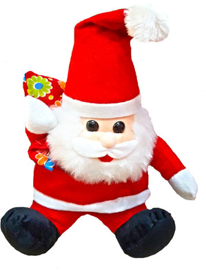 

Grab A Deal Christmas Santa Claus Doll Stuffed Soft Toy - 30 cm(Red)
