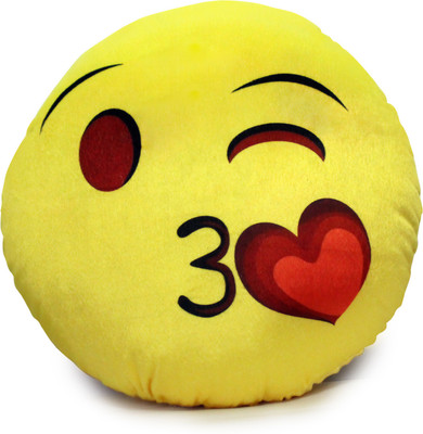

HTD Soft Cushion "Emoji Kissing" - 30 cm(Yellow)