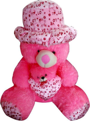 

Samayra Toys Pink Mother Baby Teddy bear 3 Feet - 90 cm(Pink)