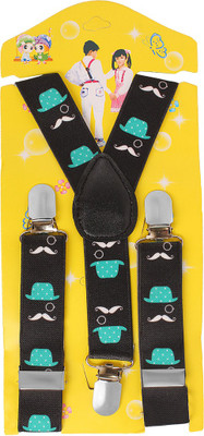 

TieOn Y- Back Suspenders for Boys, Girls(Black)
