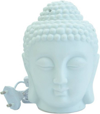 

GIRISHA AND SON Electric Buddha Aroma Diffuser Fine Quality Porcelain With Light/ Heat Regulator Big Size 9x9 inch Night Lamp (23 cm, White) Decorative Showpiece - 9 cm(Polyresin, White)