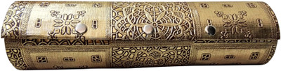

Haryana Craft Stylish golden Metal bangle box Vanity Box(golden)