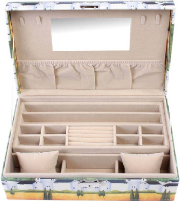 

Uberlyfe Travel Friendly Vintage Style Old World Charm Multi Purpose Vanity Box Vanity Box(Yellow)