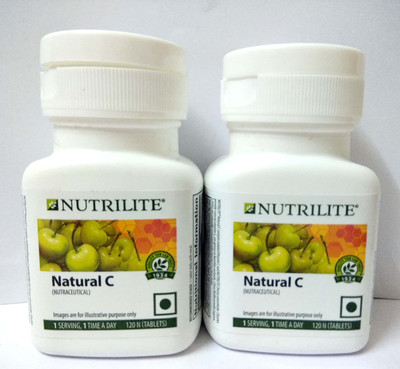 

Amway Nutrilite Natural C Tablets - 120 Numbers Pack Of 2(240 No)