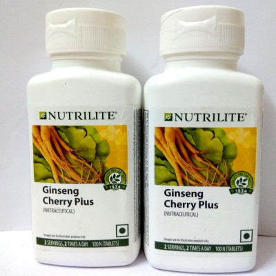 40% OFF on Amway Nutrilite Ginseng cherry pius Pack of 2(200 mg) on  Flipkart