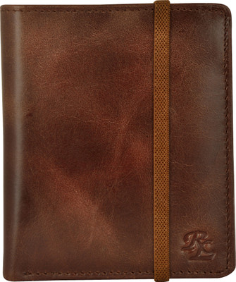 

R&L Men Brown Genuine Leather Wallet(9 Card Slots)