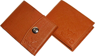 

WALLETO Unisex 100% Genuine Leather Business Card, Personal Id,Credit Card, Driving Licence Card Holder Cum Mini Money Wallet (No.1Combo_Wall_18_and_01), Slots Space for 8 Card Holder(Set of 2, Beige)
