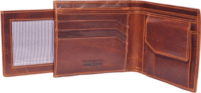 

Navlaai Creation Men Brown Genuine Leather Wallet(10 Card Slots), Coffee brown