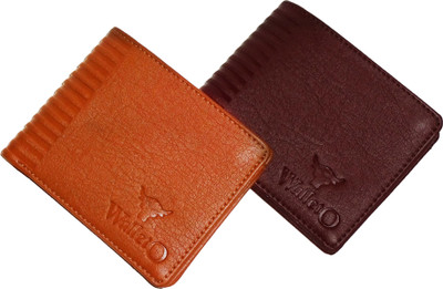 

WALLETO Unisex 100% Genuine Leather Business Card, Personal Id,Credit Card, Driving Licence Card Holder Cum Mini Money Wallet (No.4Combo_Wall_09_and_Wall_10), Slots Space for 8 Card Holder(Set of 2, Multicolor)