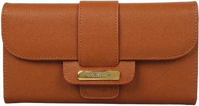 

Vajero Women Casual Tan Genuine Leather Wallet(10 Card Slots), Brown