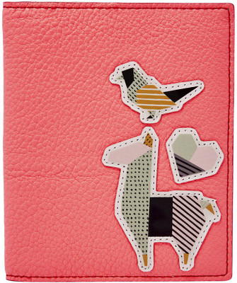 

Fossil Women Red Genuine Leather Document Holder, Neon coral
