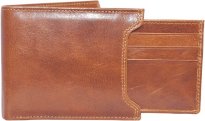 

Navlaai Creation Men Tan Genuine Leather Wallet(9 Card Slots)