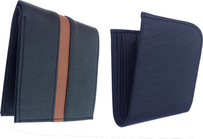 

FRIENDS & COMPANY Men Black Genuine Leather Wallet(8 Card Slots)