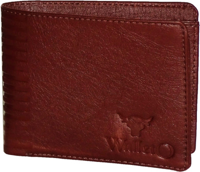 

WALLETO Unisex 100% Genuine Leather Business Card, Personal Id,Credit Card, Driving Licence Card Holder Cum Mini Money Wallet (No.4Wall_10), Slots Space for 8 Card Holder(Set of 1, Brown)