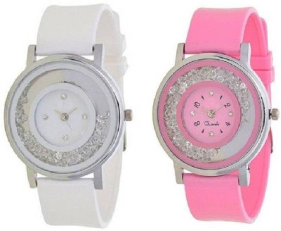 lavishable PINK DIAMOND STUDDED DESIGNER WHITEWatch - For Girls Watch  - For Girls   Watches  (Lavishable)