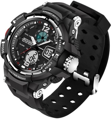 Sanda 0289 Dual Display Analog - Digital Sport Watch  - For Men   Watches  (Sanda)