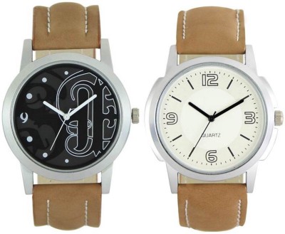 FASHION POOL LOREM MENS MOST STYLISH & UNIQUE FAST SELLING FASTRACK DESIGNER WATCH COMBO OF ULTIMATE COLLECTION OF BLACK GREY COLOR GANPATI DIAL GRAPHICS & FULL WHITE VINTAGE COLLECTION WATCH HAVING BROWN & CREAM LEATHER BELT WATCH FOR CASUAL & PARTY WEAR WATCH FOR FORMAL & FESTIVAL COLLECTION Watch   Watches  (FASHION POOL)