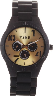 TSAR Tri Modern Ebony Wood Watch  - For Men   Watches  (Tsar)