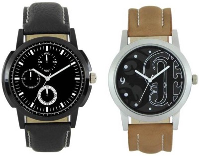 FASHION POOL LOREM GENTS MOST STYLISH & UNIQUE ROUND ANALOG DIAL FAST RUNNING FASTRACK DESIGNER JET BLACK CHRONO DIAL DESIGN & BLACK GREY GANPATI DIAL GRAPHICS WATCH HAVING BLACK & BROWN TRENDY & DESIGNER LEATHER BELT WATCH FOR PROFESSIONAL & PARTY WEAR WATCH FOR FESTIVAL & FORMAL COLLECTION Watch     Watches  (FASHION POOL)