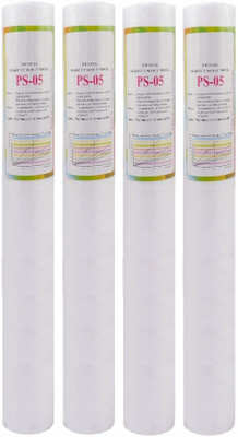 

BalRama 20 inch Spun Candle Pre Filter Inline PP Spun Filter 20" Kemflow Sand Dust Dirt Remove Filter 5 Micron for Commercial 50 Ltr RO UV UF Mineral Water Purifiers Service Solid Filter Cartridge(0, Pack of 4)
