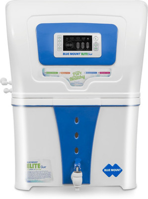 

Blue Mount Elite Plus 12 L RO + UF Water Purifier(Blue and white)