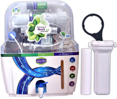 Aquaultra A500 14 L RO + UV + UF + TDS Water Purifier(White)