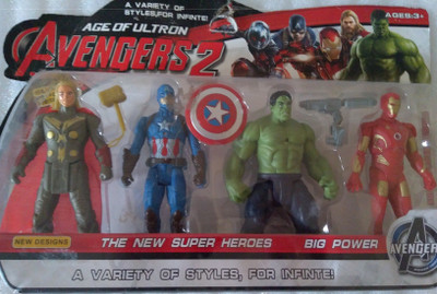 

Sublimax Age of Ulron - Avenger 2 Pack of four super heros(Multicolor)
