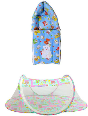 

LooMantha 3 IN 1 SLEEPING BAG & PREMIUM BABY FOLDABLE MOSQUITO NET (BABY GIFT COMBO) 14(Multicolor)