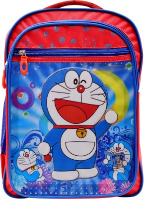 okji enterprises OKJI 18 Inches School Bag For kids dor print - School Bag Pack Age Group (4-10 Years) Red Color Adjustable Strap Kids School bag School Bag(Multicolor, 18 L)