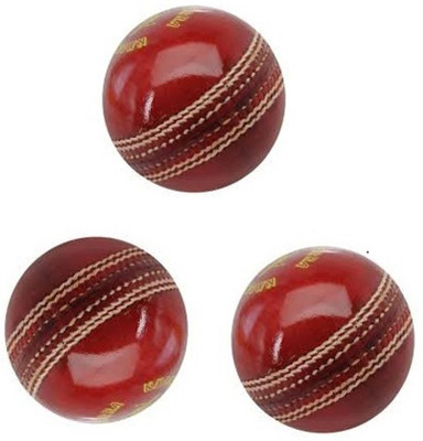 

Tima 599-2 Cricket Leather Ball(Pack of 3, Red)