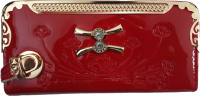 

One Touch Solution Casual Red Clutch