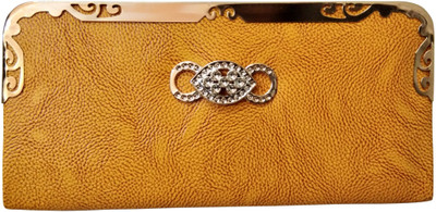 

Haryana Craft Casual Yellow Clutch