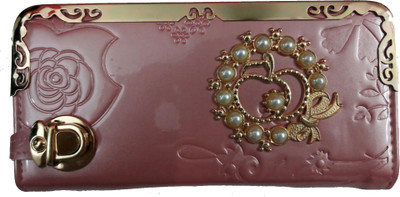 

One Touch Solution Casual Pink Clutch