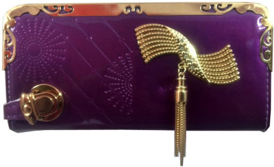 

One Touch Solution Casual Purple Clutch