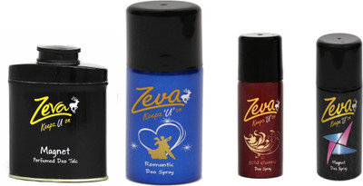 

Zeva keepz u on Deodorant WITHOUT ALCOHOL bodyspray For women / MEN Fragrances for ladies unisex Combo Set(Set of 4)