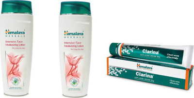 

Himalaya intensive face moisturizing lotion, clarina face cream(Set of 3)