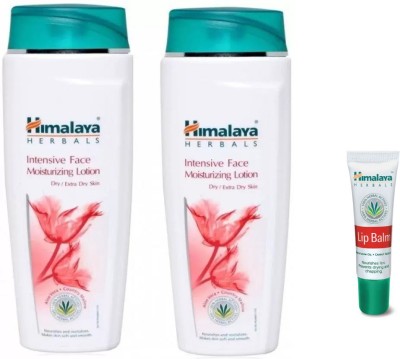 

Himalaya intensive face moisturizing lotion, lip balm(Set of 3)