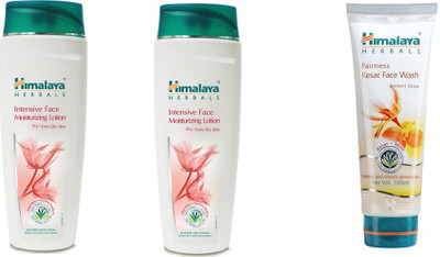 

Himalaya intensive face moisturizing lotion, kesar face wash(Set of 3)