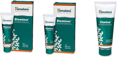 

Himalaya bleminor, clarina anti acne face wash(Set of 3)