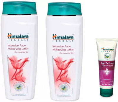 

Himalaya intensive face moisturizing lotion , age defying hand cream(Set of 3)