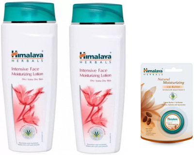 

Himalaya intensive face moisturizing lotion, natural moisturizing lip butter(Set of 3)