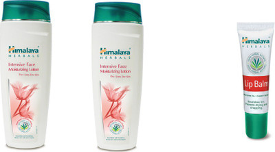 

Himalaya intensive face moisturizing lotion, lip balm(Set of 3)