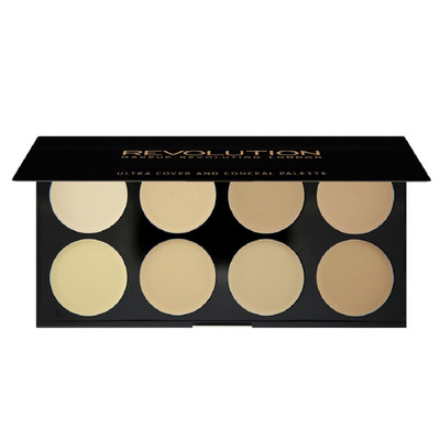 

Makeup Revolution Ultra Cover and Conceal Palette - Light Concealer(Multicolor, 13 g)
