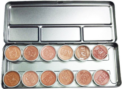 

One Personal Care 12 Colors Professional Contouring Palette | Camouflage Foundation With Face Corrector, Highlighter Shades & Concealer(Multicolor (Beige Series))