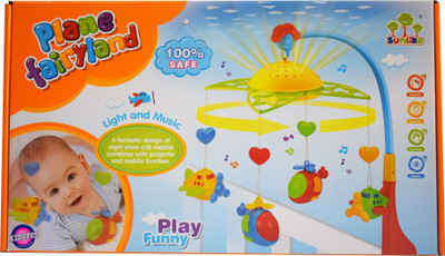 

Kiditos Dreamful Bed Ring Cot Mobile with Projection, Music & Lights(Multicolor)