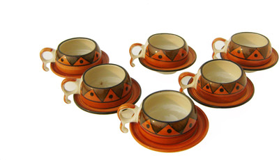 CROCKTO BCSC Ceramic(Brown, Pack of 12)
